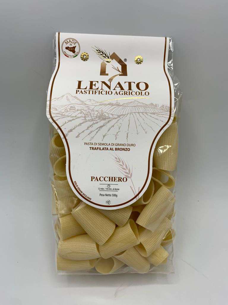 Paccheri rigati artigianali di grano duro convenzionale (10 Confezioni) - LENATO - I migliori prodotti Made in Italy da Fiera di Monza Shop - Solo 29€! Acquista subito su Fiera di Monza Shop!