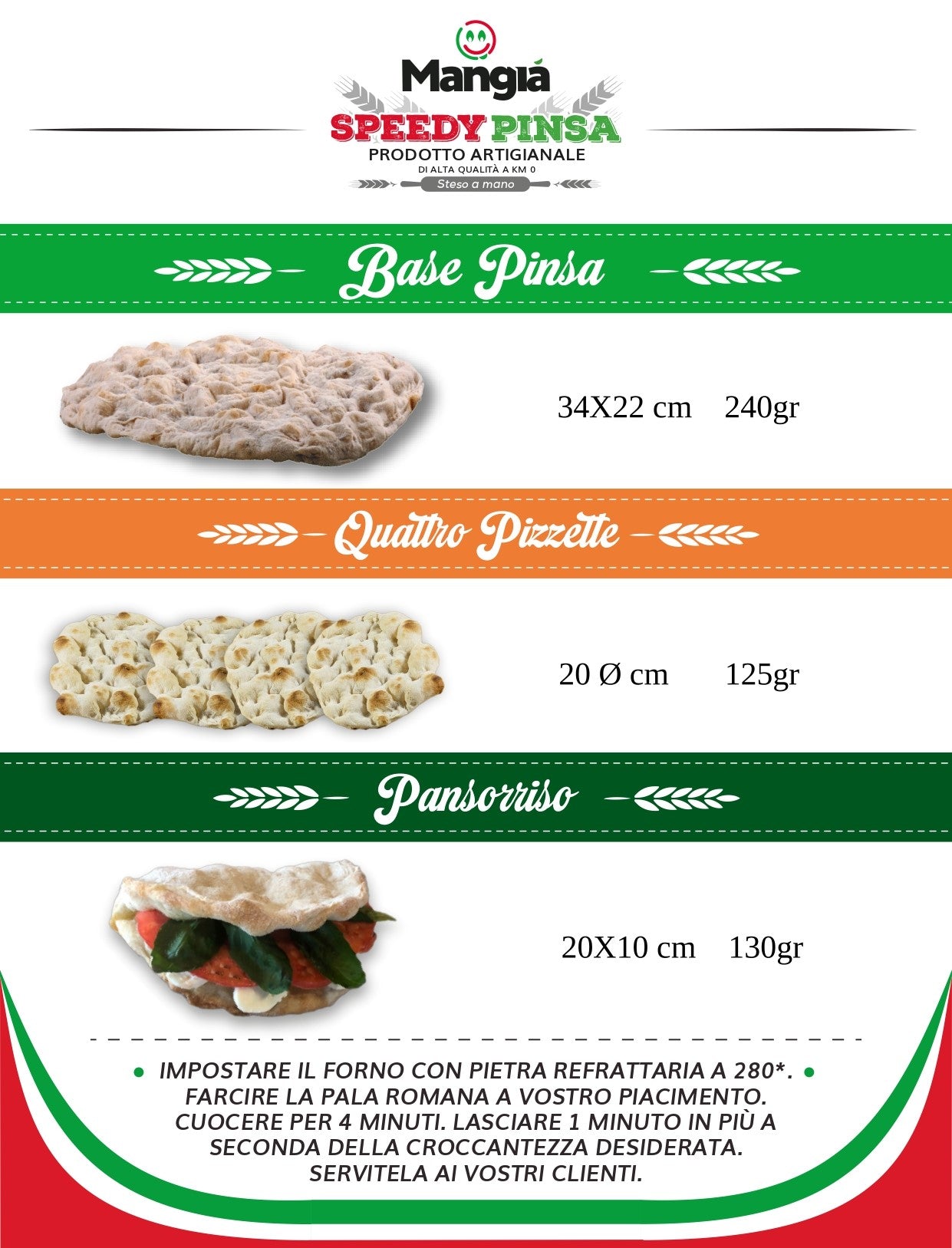 SPEEDY PINSA MANGIA' - Base Pinsa, Quattro Pizzette e Pansorriso - I migliori prodotti Made in Italy da Fiera di Monza Shop - Solo 64€! Acquista subito su Fiera di Monza Shop!