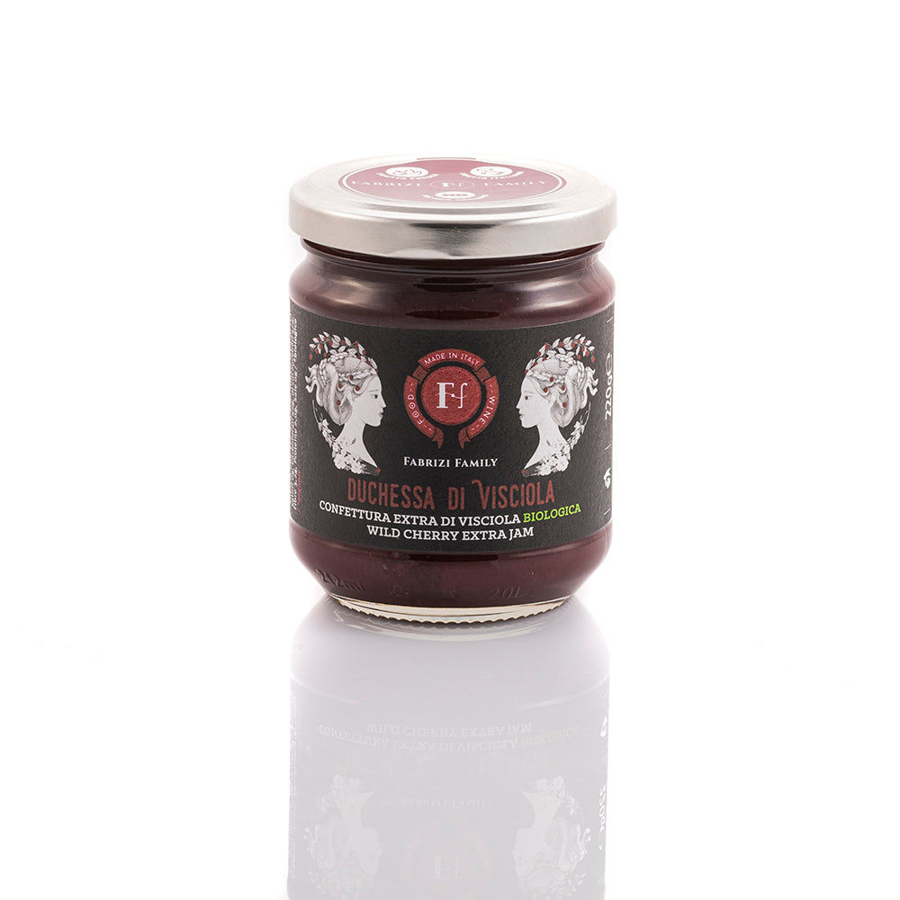 Duchessa – Confettura Extra di Visciola 220g - FABRIZI FAMILY - Confezione da 5 - I migliori prodotti Made in Italy da Fiera di Monza Shop - Solo 30€! Acquista subito su Fiera di Monza Shop!