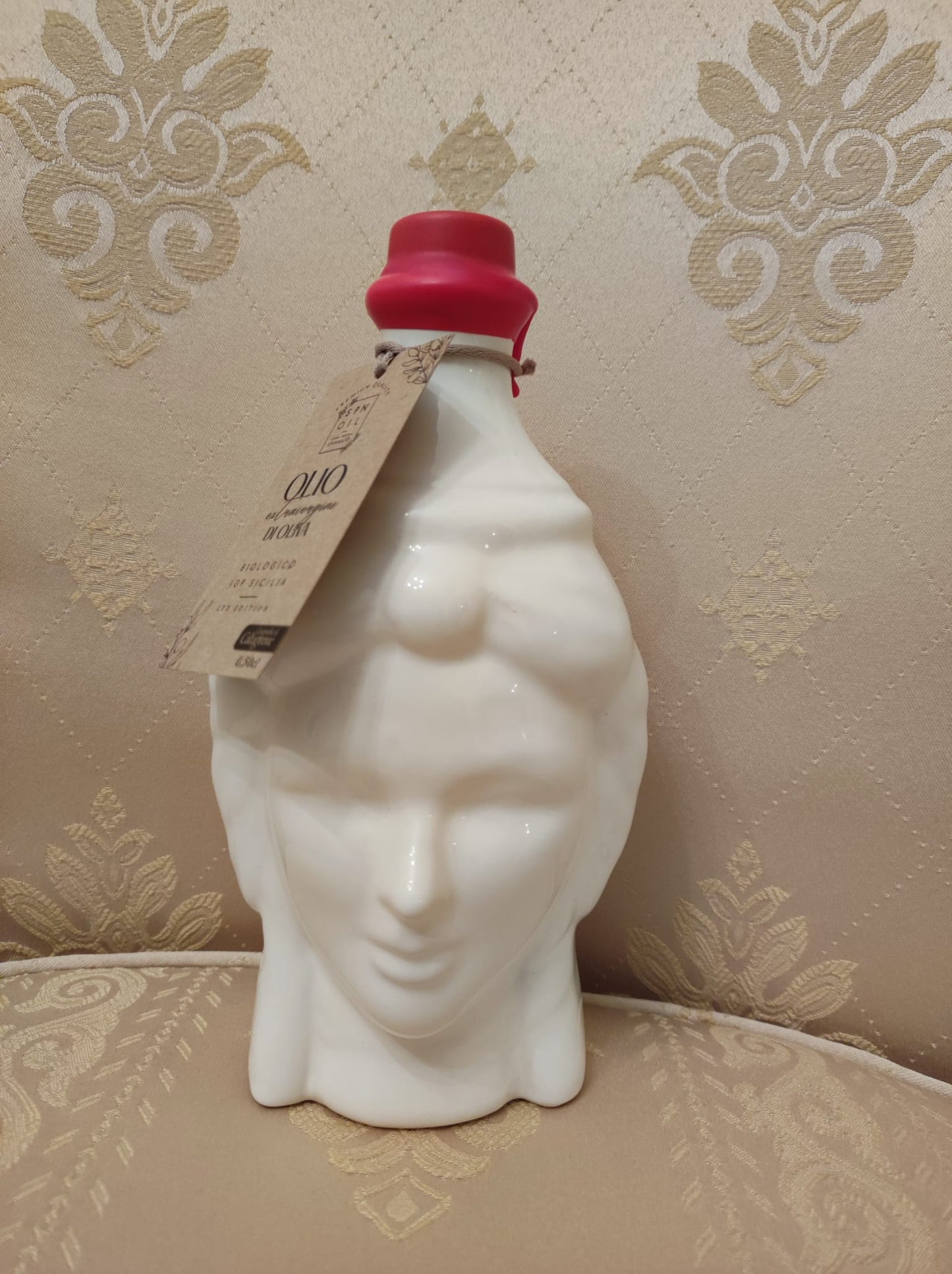 Testa di Moro in Ceramica di Caltagirone - Bianca/Nera - Olivicola Spinnato - I migliori prodotti Made in Italy da Fiera di Monza Shop - Solo 36€! Acquista subito su Fiera di Monza Shop!