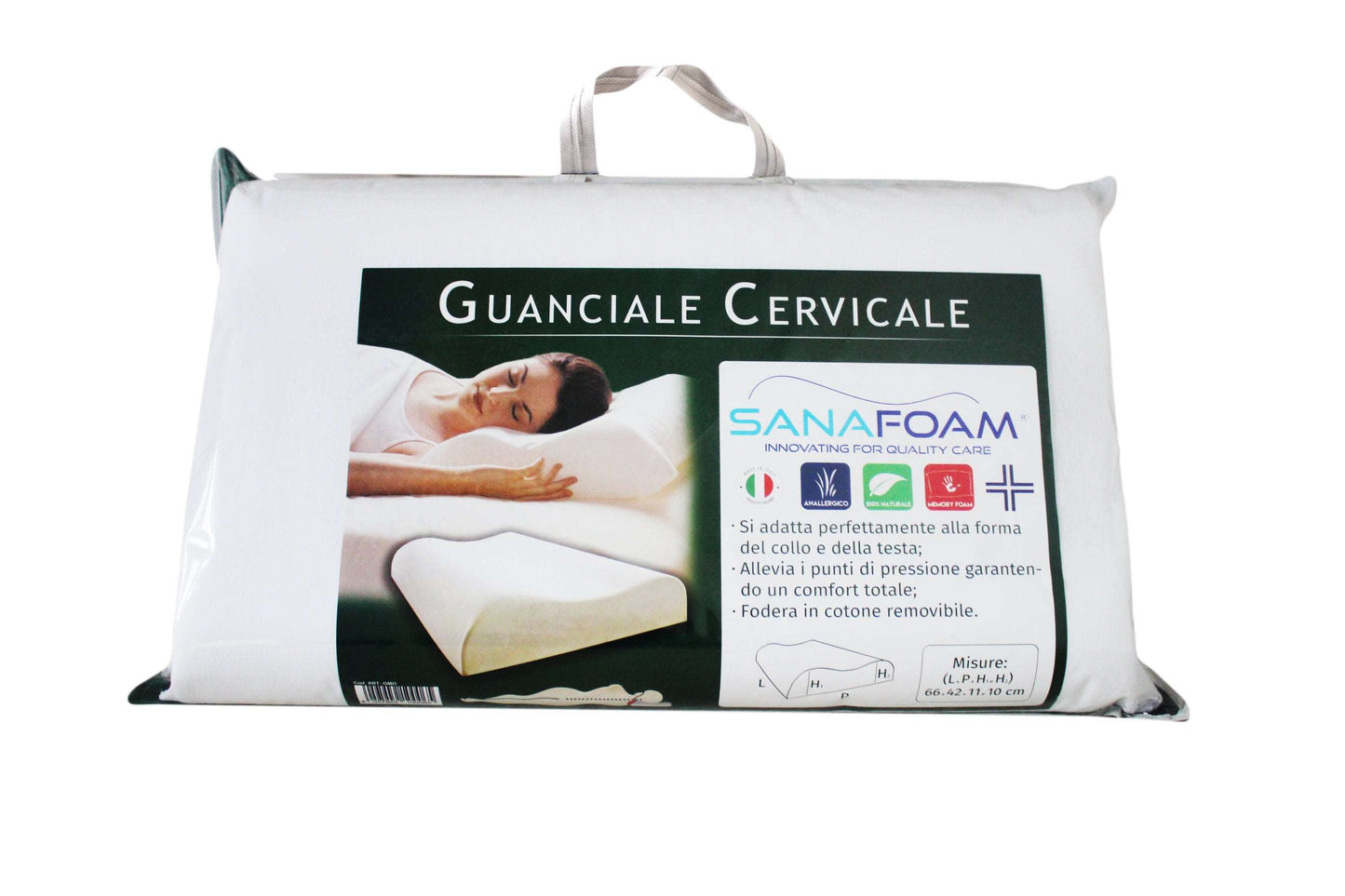 Guanciale Ortocervicale (Effetto Onda) Memory Foam - SANAFOAM