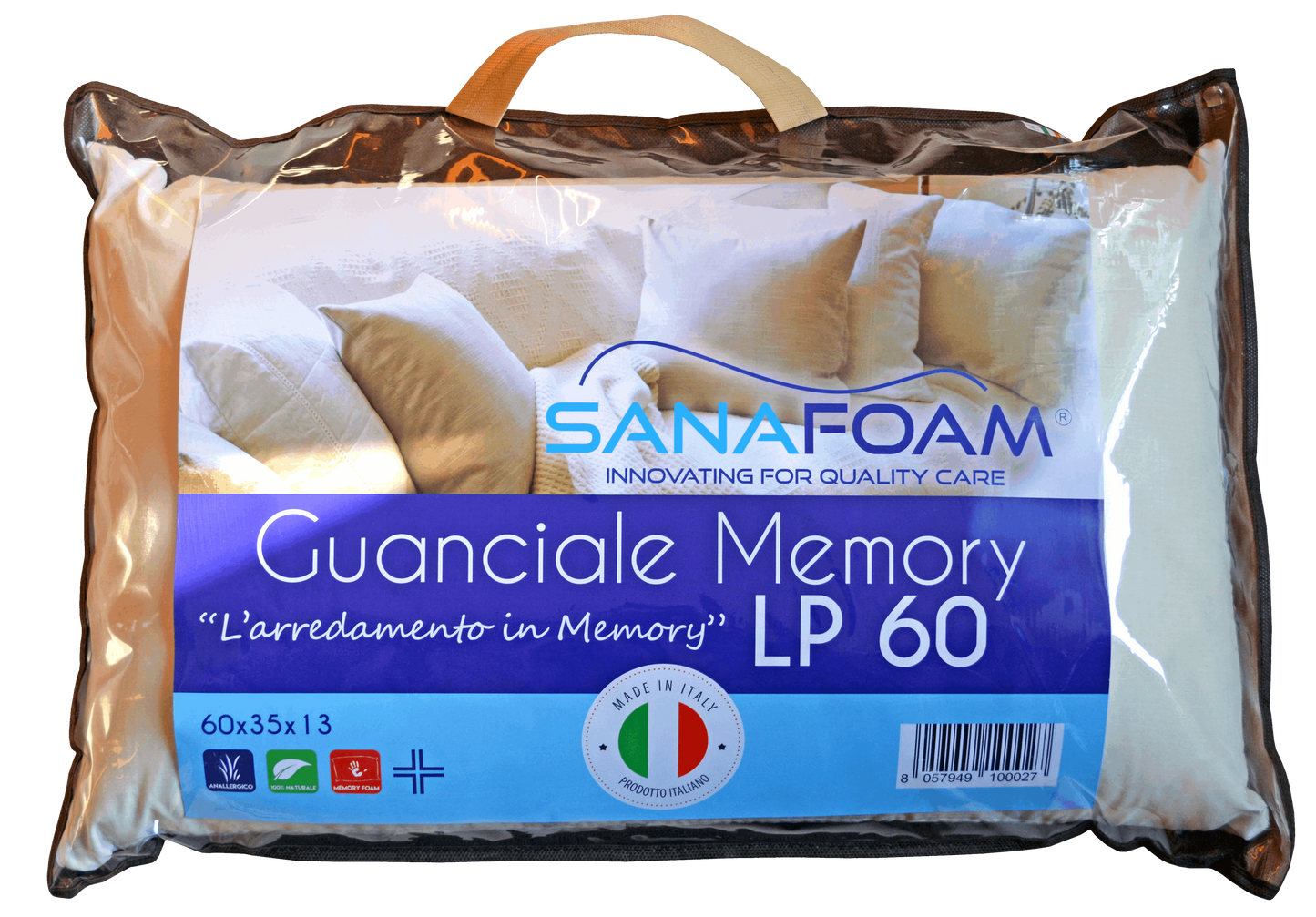 Guanciale Memory Foam - SANAFOAM - I migliori prodotti Made in Italy da Fiera di Monza Shop - Solo 19€! Acquista subito su Fiera di Monza Shop!
