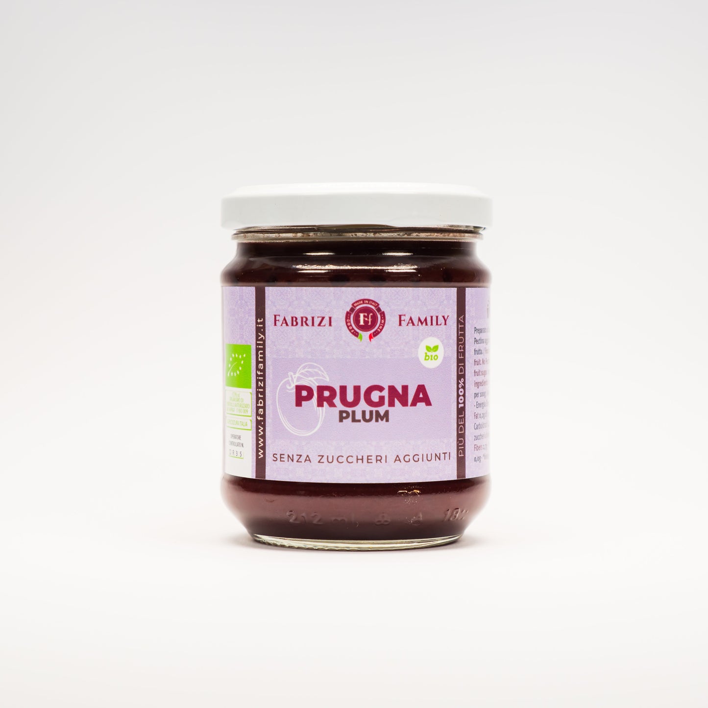 Prugna Senza Zucchero Aggiunto BIOLOGICA - FABRIZI FAMILY - Confezione da 5 - I migliori prodotti Made in Italy da Fiera di Monza Shop - Solo 30€! Acquista subito su Fiera di Monza Shop!