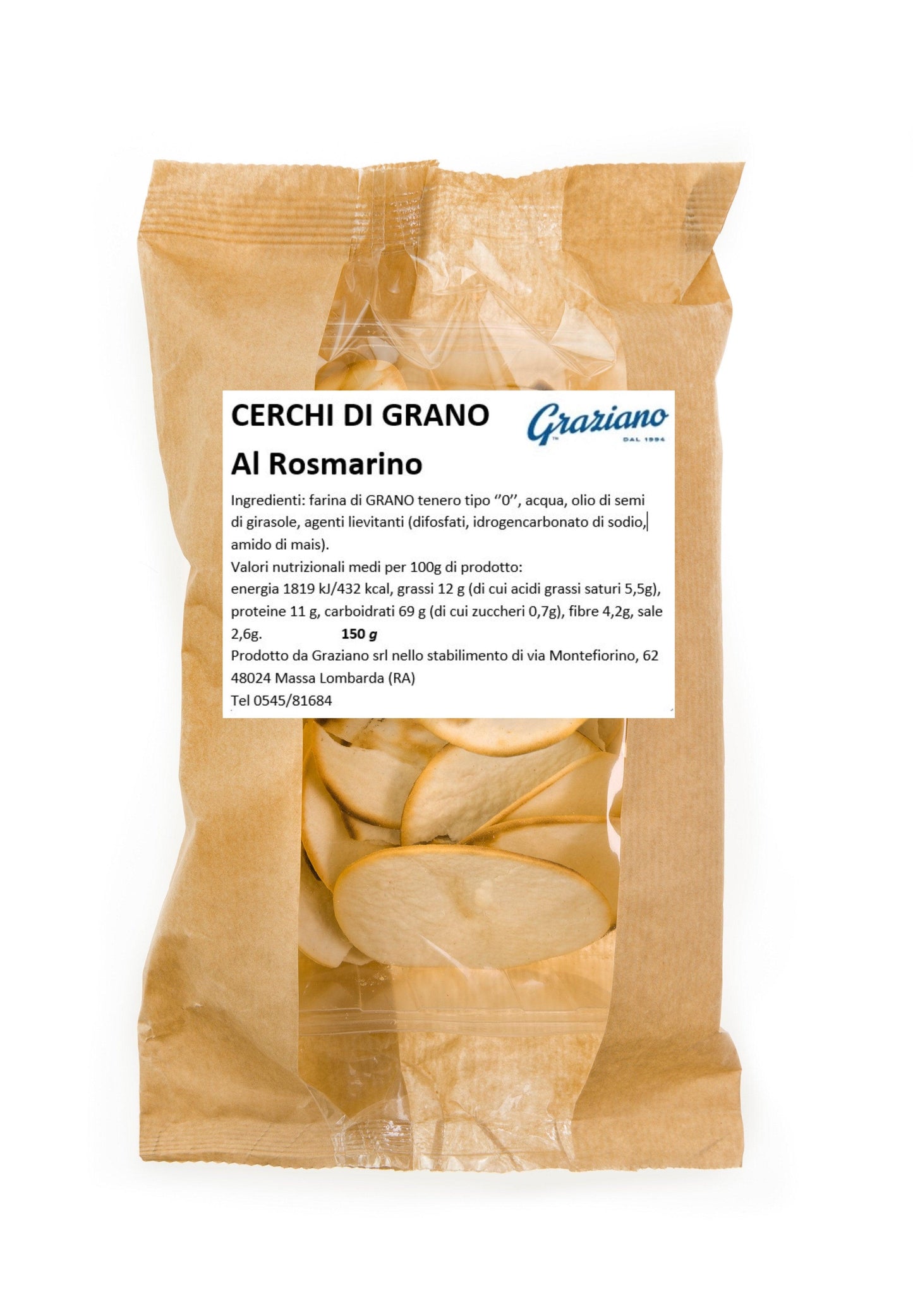 Cerchi di grano al rosmarino - Pacco da 20 confezioni - I migliori prodotti Made in Italy da Fiera di Monza Shop - Solo 33€! Acquista subito su Fiera di Monza Shop!