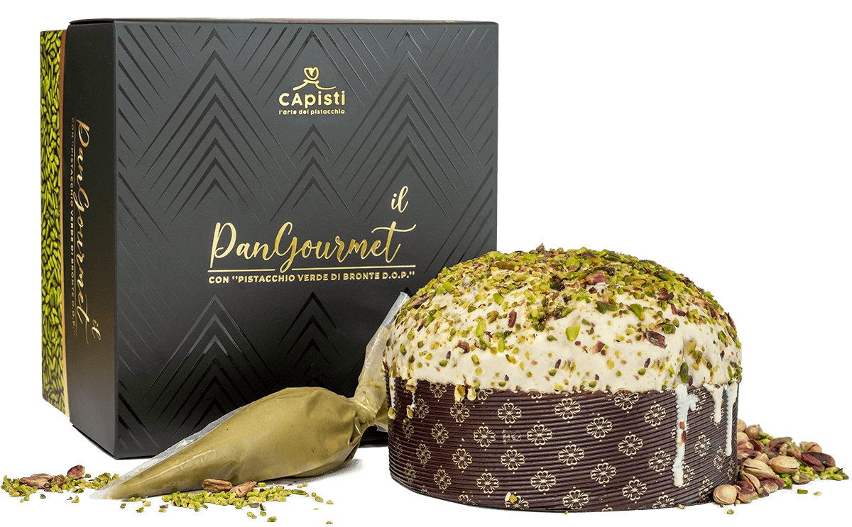 PanGourmet! Panettone al “Pistacchio Verde di Bronte DOP” - CAPISTI - I migliori prodotti Made in Italy da Fiera di Monza Shop - Solo 34.50€! Acquista subito su Fiera di Monza Shop!