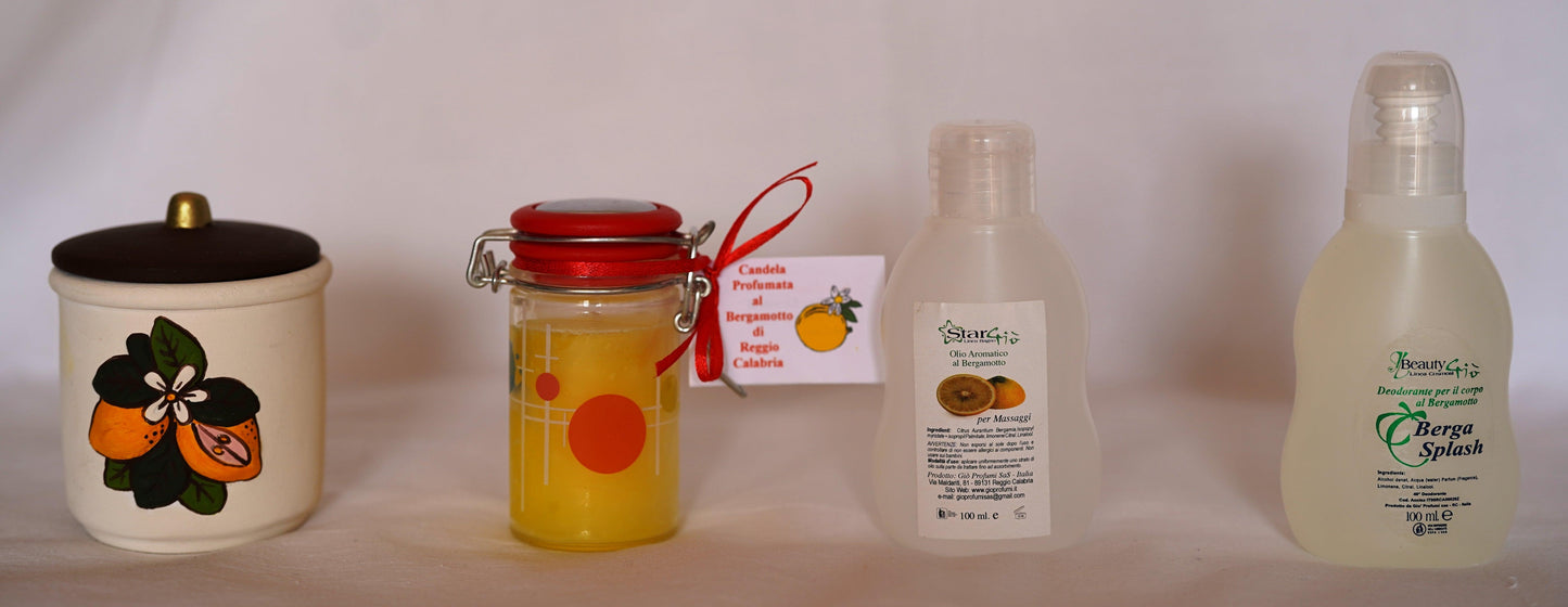 Box Candele Profumate, Olio Aromatico per massaggi e Deodorante Corpo + Profumo da 30 ml Omaggio - I migliori prodotti Made in Italy da Fiera Monza e Brianza Shop - Solo 52€! Acquista subito su Fiera di Monza Shop!