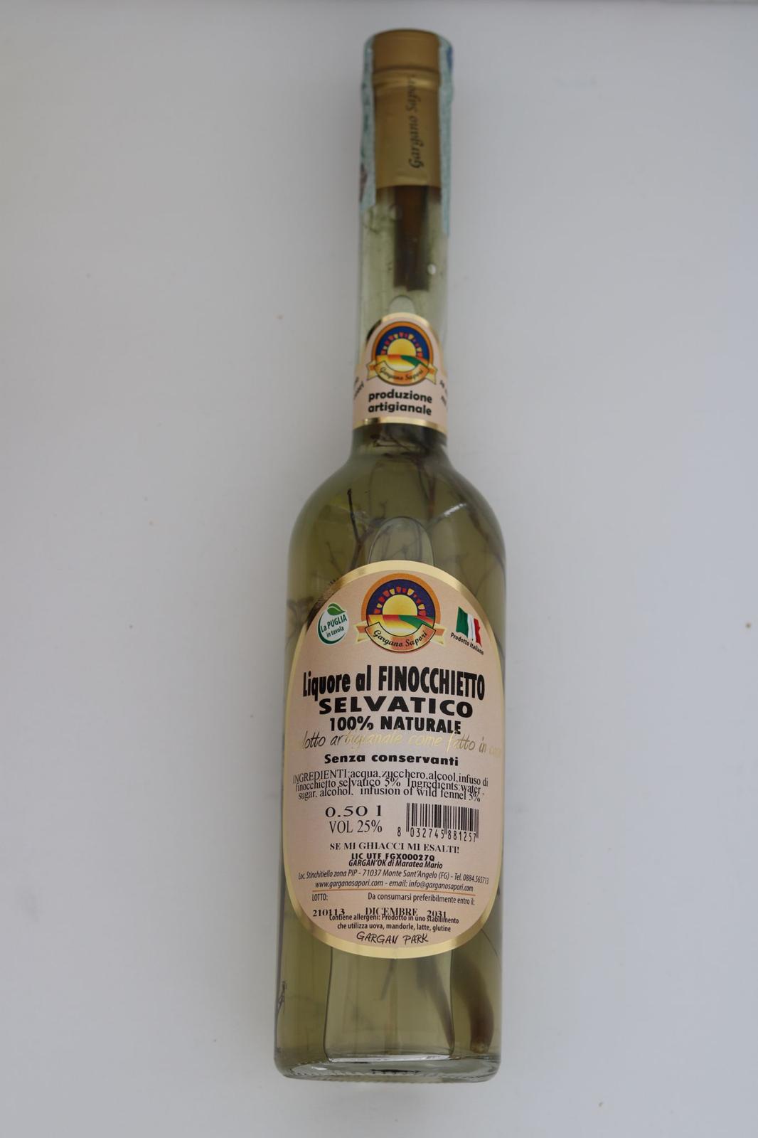 LIQUORE AL FINOCCHIETTO SELVATICO DEL GARGANO 500 ML - 2 Bottiglie - I migliori prodotti Made in Italy da Fiera di Monza Shop - Solo 27.90€! Acquista subito su Fiera di Monza Shop!