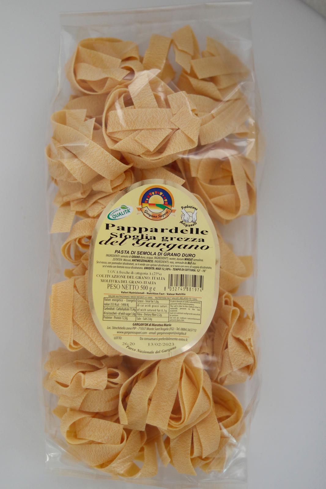 PAPPARDELLE ALL’UOVO 500 G - 3 Confezioni - I migliori prodotti Made in Italy da Fiera di Monza Shop - Solo 29.95€! Acquista subito su Fiera di Monza Shop!