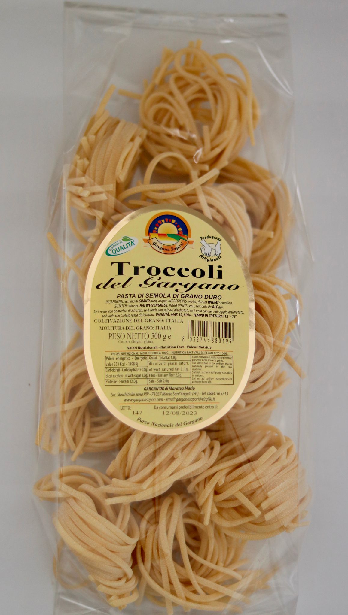 TROCCOLI 500 G - Box 6 Confezioni - I migliori prodotti Made in Italy da Fiera di Monza Shop - Solo 33€! Acquista subito su Fiera di Monza Shop!
