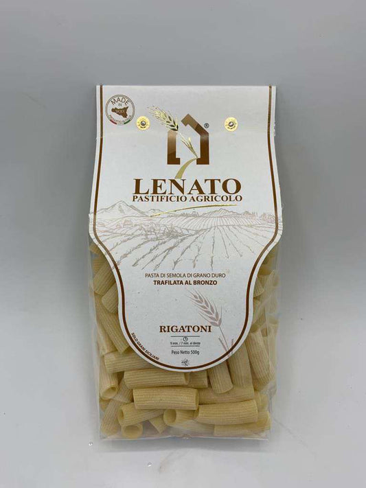 Rigatoni artigianali di grano duro convenzionale (10 Confezioni) - LENATO - I migliori prodotti Made in Italy da Fiera di Monza Shop - Solo 29€! Acquista subito su Fiera di Monza Shop!