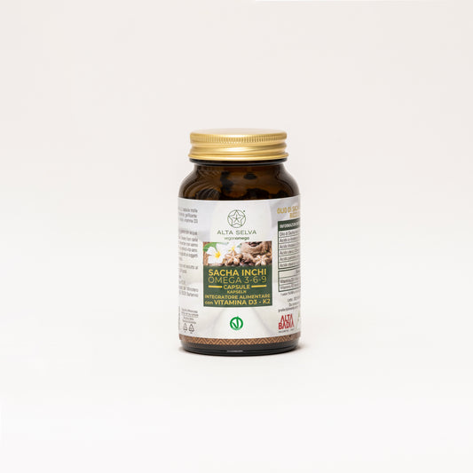 Capsule Sacha Inchi Omega 3-6-9 + Vitamine D3 e K2