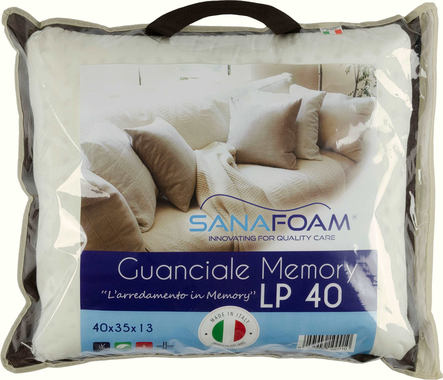 Guanciale Memory Foam - SANAFOAM - Confezione da 2 - I migliori prodotti Made in Italy da Fiera di Monza Shop - Solo 38€! Acquista subito su Fiera di Monza Shop!