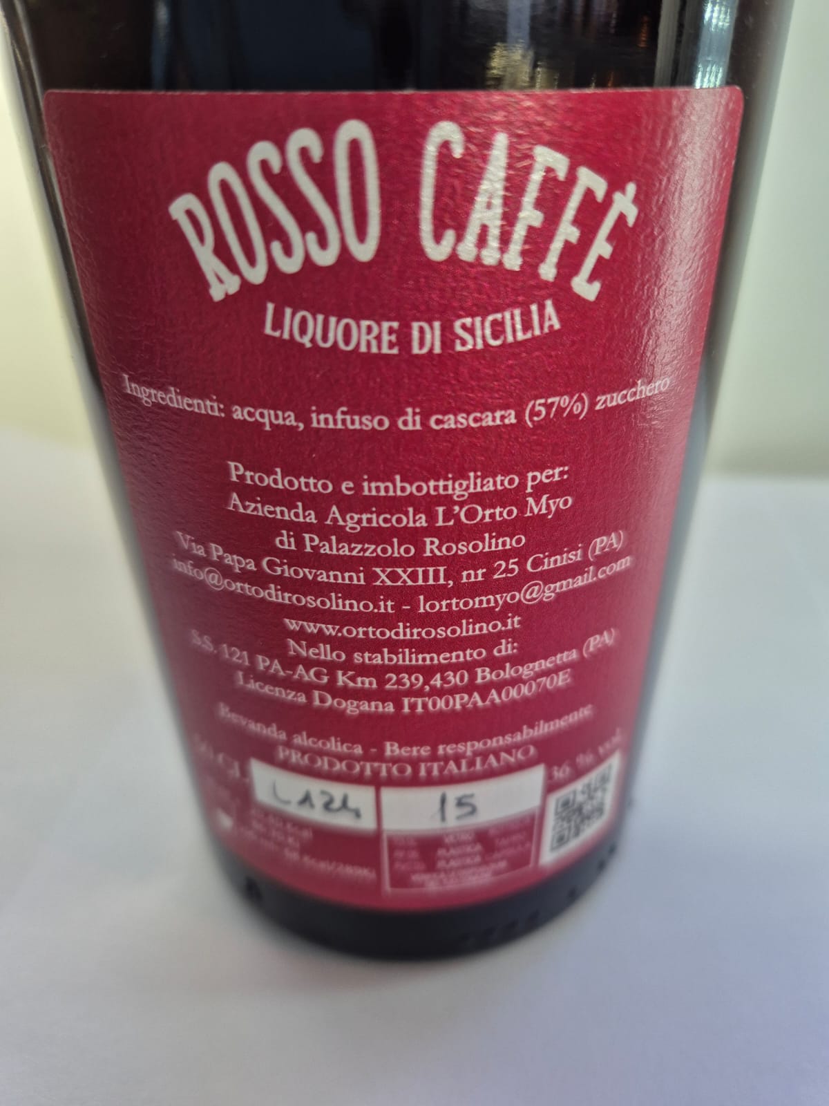 Rosso Caffè Liquore di Sicilia - I migliori prodotti Made in Italy da Fiera di Monza Shop - Solo 30€! Acquista subito su Fiera di Monza Shop!