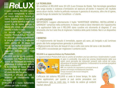 Photonlife RELUX Self Beauty - Massaggio Sportivo & Lifting Naturale - I migliori prodotti Made in Italy da Fiera di Monza Shop - Solo 289€! Acquista subito su Fiera di Monza Shop!