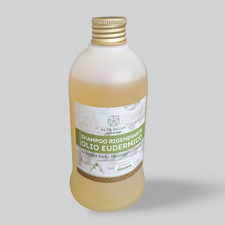 Shampoo Rigenerante Olio Eudermico al Sacha Inchi, Moringa e Cirmolo (250 ml)