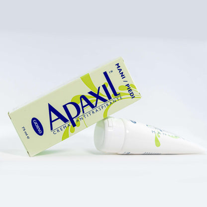 Apaxil Crema da Giorno Antitraspirante per Mani/Piedi 75ml - Confezione da 2 - I migliori prodotti Made in Italy da Fiera di Monza Shop - Solo 36€! Acquista subito su Fiera di Monza Shop!