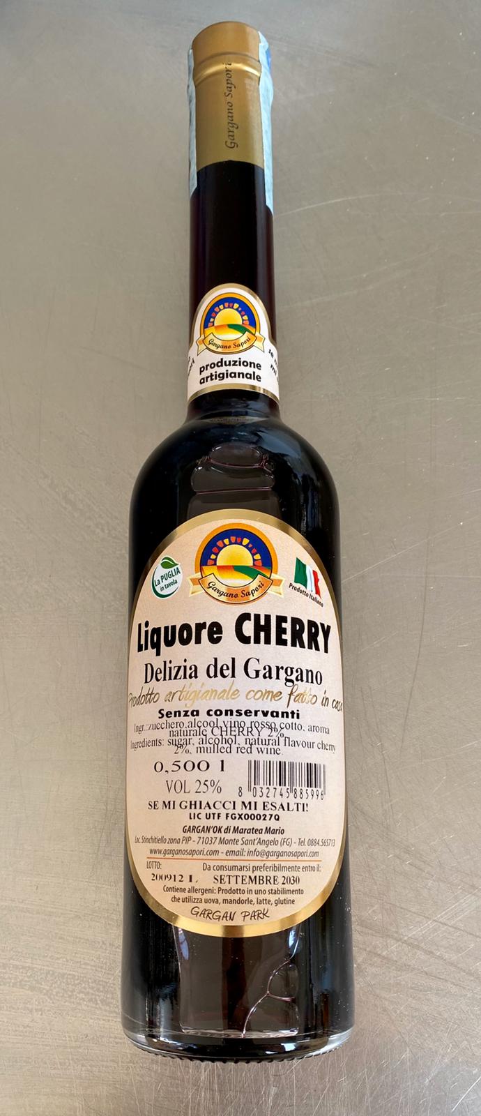 LIQUORE CHERRY DEL GARGANO 500 ML - 2 Bottiglie - I migliori prodotti Made in Italy da Fiera di Monza Shop - Solo 27.90€! Acquista subito su Fiera di Monza Shop!