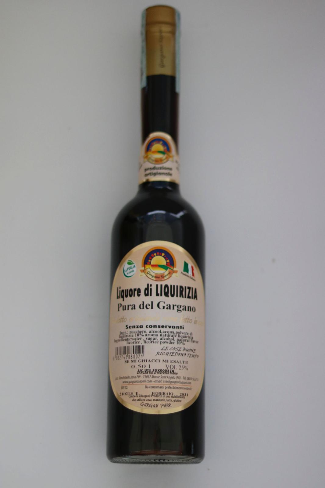 LIQUORE DI LIQUIRIZIA DEL GARGANO 500 ML - 2 Bottiglie - I migliori prodotti Made in Italy da Fiera di Monza Shop - Solo 27.90€! Acquista subito su Fiera di Monza Shop!