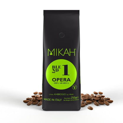 Caffè MIKAH - Opera N.1 – 250gr 100% Arabica - 7 Confezioni - I migliori prodotti Made in Italy da Fiera di Monza Shop - Solo 32€! Acquista subito su Fiera di Monza Shop!