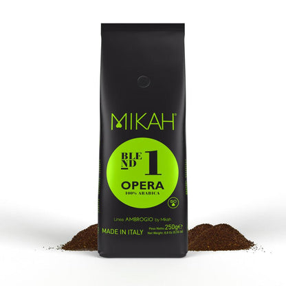 Caffè MIKAH - Opera N.1 – 250gr 100% Arabica - 7 Confezioni - I migliori prodotti Made in Italy da Fiera di Monza Shop - Solo 32€! Acquista subito su Fiera di Monza Shop!