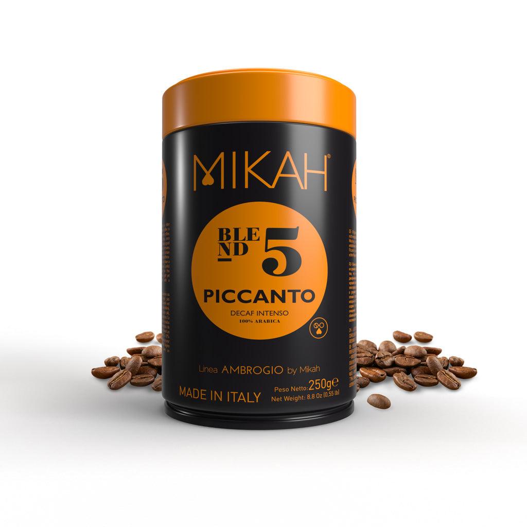 Caffè MIKAH - Piccanto N.5 – 250gr Decaffeinato 100% Arabica - I migliori prodotti Made in Italy da Fiera di Monza Shop - Solo 8€! Acquista subito su Fiera di Monza Shop!