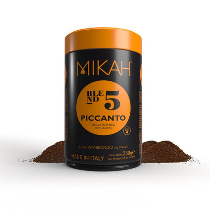 Caffè MIKAH - Piccanto N.5 – 250gr Decaffeinato 100% Arabica - I migliori prodotti Made in Italy da Fiera di Monza Shop - Solo 32€! Acquista subito su Fiera di Monza Shop!