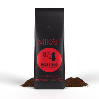 Caffè MIKAH - Rossino N.4 - 250gr Caffè Americano / Filtro - 7 Confezioni - I migliori prodotti Made in Italy da Fiera di Monza Shop - Solo 32€! Acquista subito su Fiera di Monza Shop!